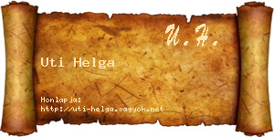 Uti Helga névjegykártya